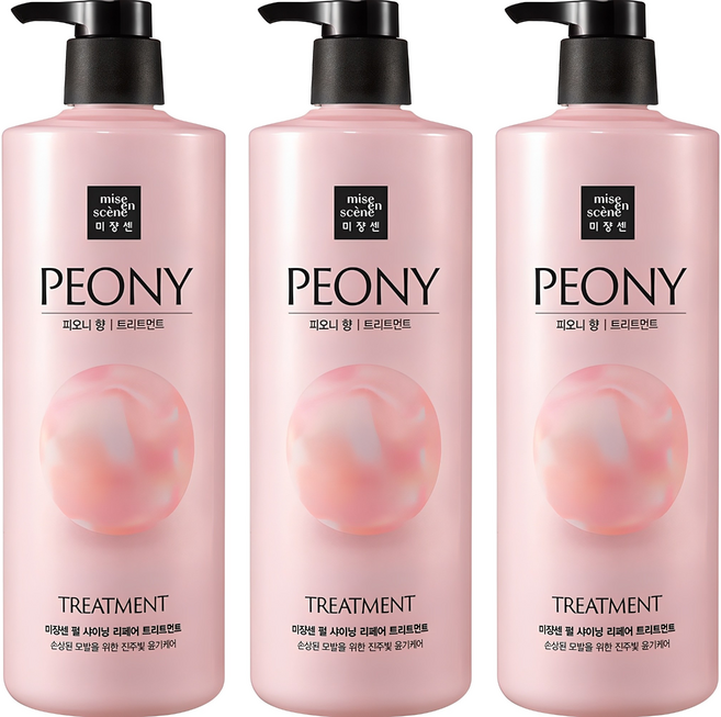 미쟝센 펄 샤이닝 리페어 트리트먼트 피오니향, 1L, 3개