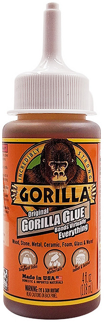 Gorilla Glue 金剛固力膠 防水強力黏木材、石頭、金屬、陶瓷、塑膠、橡膠、玻璃等材質, 1瓶