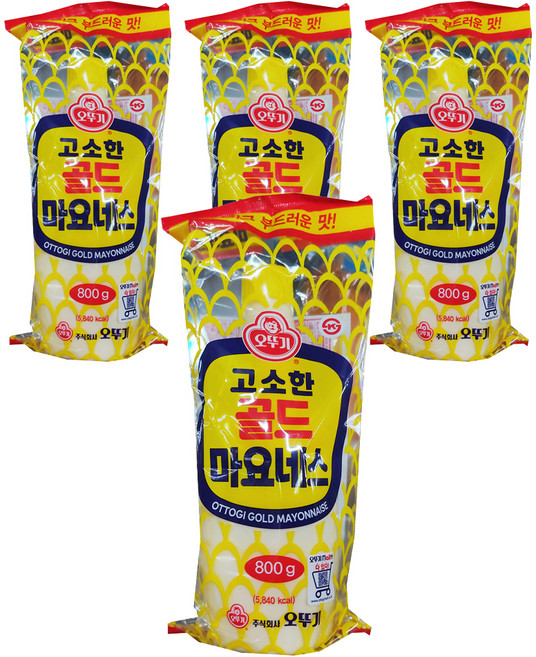 오뚜기 고소한 골드 마요네스, 800g, 4개