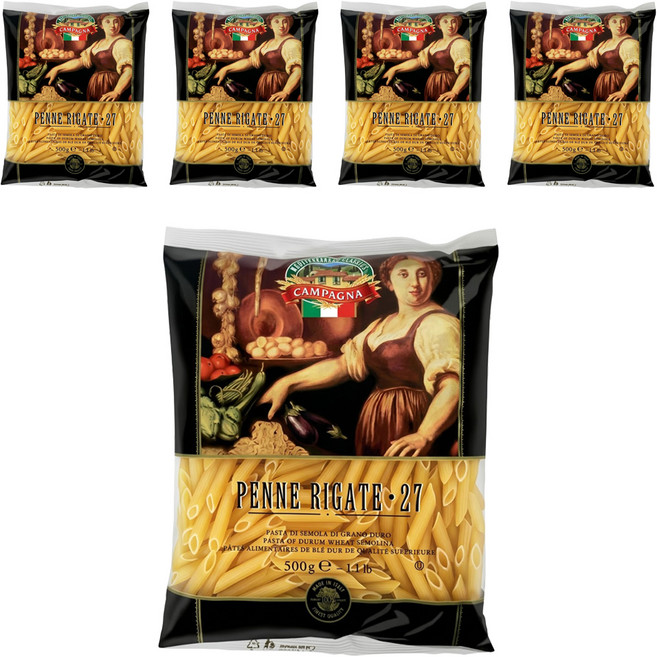 CAMPAGNA 筆管義大利麵27, 5包, 500g