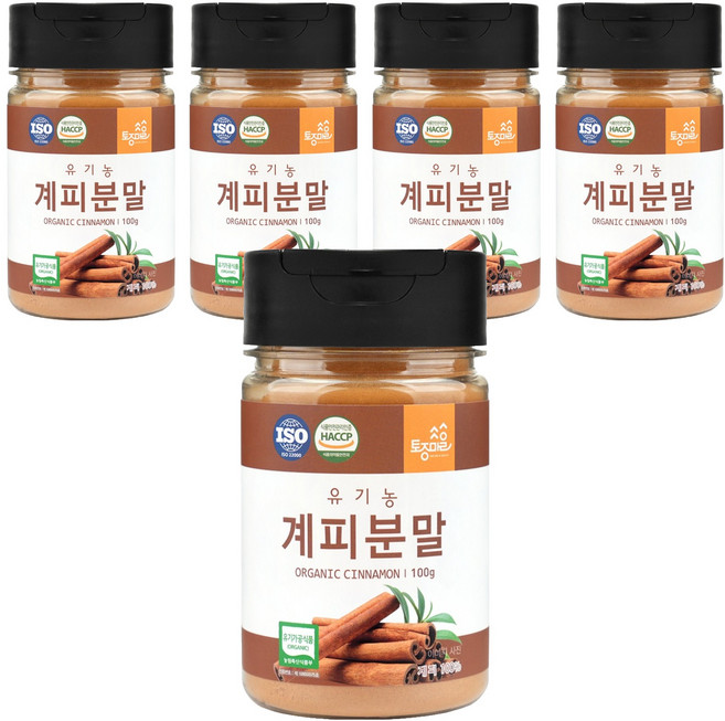 토종마을 유기농 계피분말, 5개, 100g