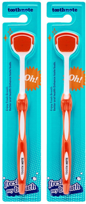 투스노트 브룸 혀클리너 오렌지, 2개