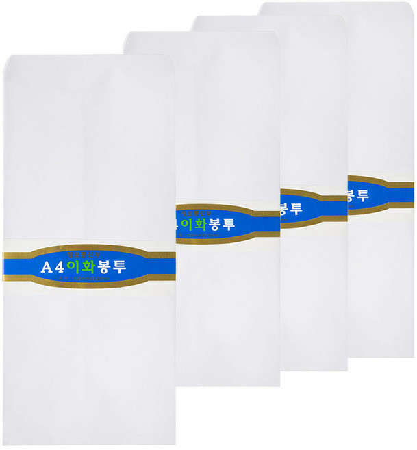 이화 A4 규격봉투 인쇄무 105 x 220 mm, 400개