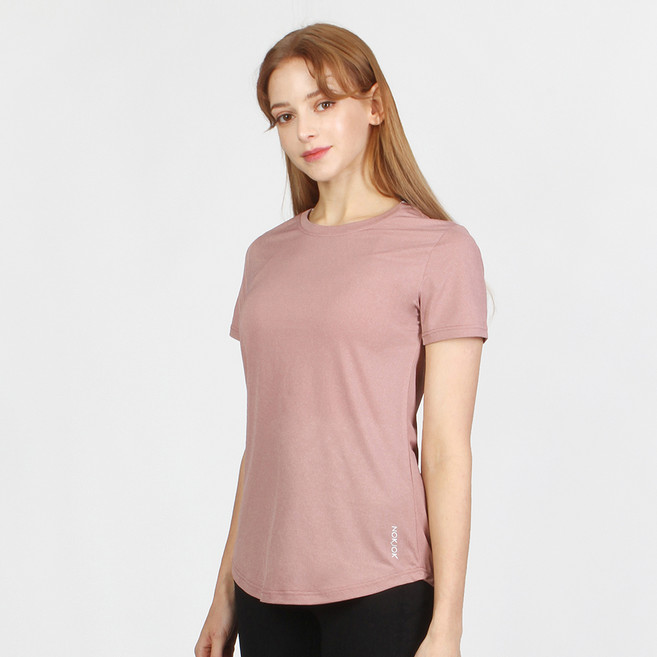 녹족 여성용 요가 필라테스용 샐리 반팔티