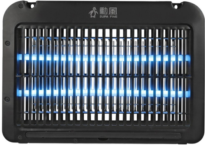SUPA FINE 勳風 雙燈管電擊式捕蚊燈 可壁掛/可直立 底部集蚊盒 附清潔刷, DHF-S2099