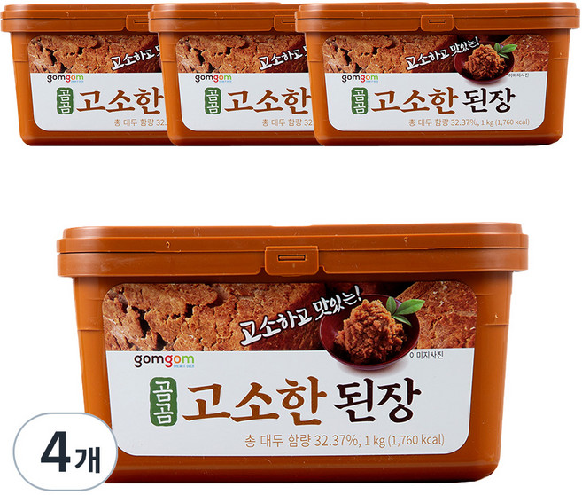 곰곰 고소한 된장, 1kg, 4개
