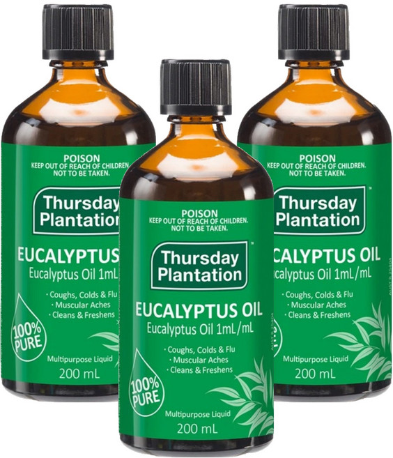 Thursday Plantation 星期四農莊 精油 尤加利, 200ml, 3瓶
