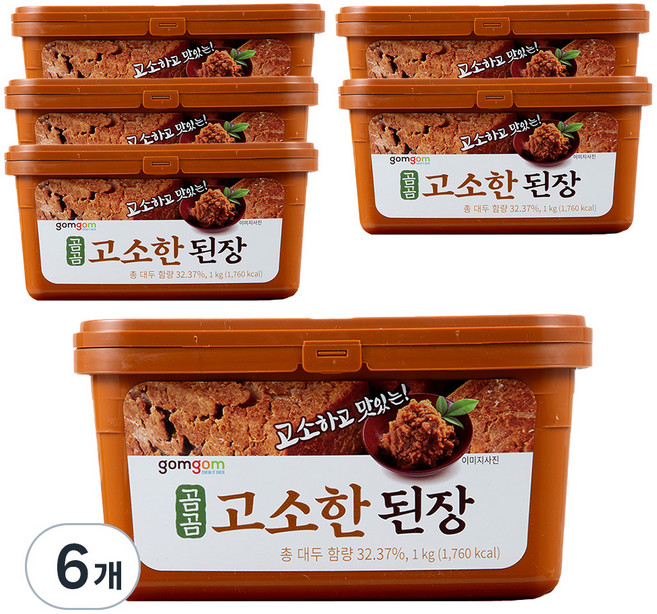 곰곰 고소한 된장, 1kg, 6개