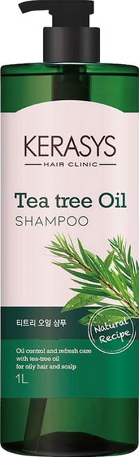 KERASYS 植物油系列洗髮精 茶樹, 1L, 1瓶