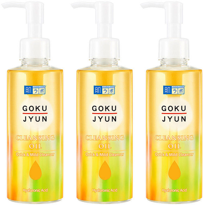 하다라보 고쿠쥰 클렌징 오일, 200ml, 3개