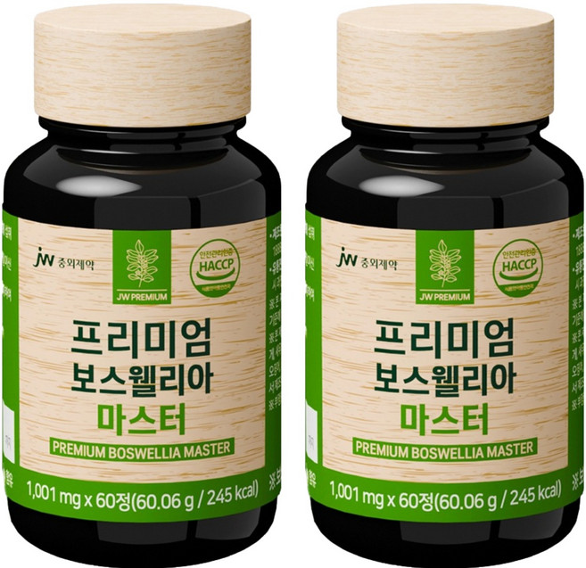 JW중외제약 프리미엄 보스웰리아 마스터, 60정, 2개