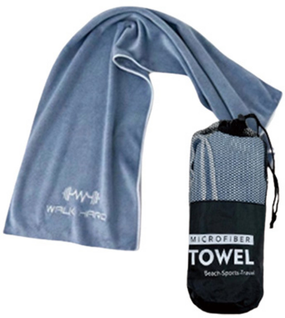 지비비 소프트 헬스 스포츠타월 100 x 30 cm, 블루, 2개