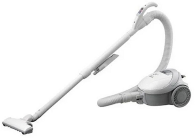 HITACHI 日立 電動吸塵器 CV-CK4T 560W超大吸力 奈米光觸媒濾片 抗菌除臭 三段吸力控制 可水洗吸頭 一鍵自動捲線, 淺灰色