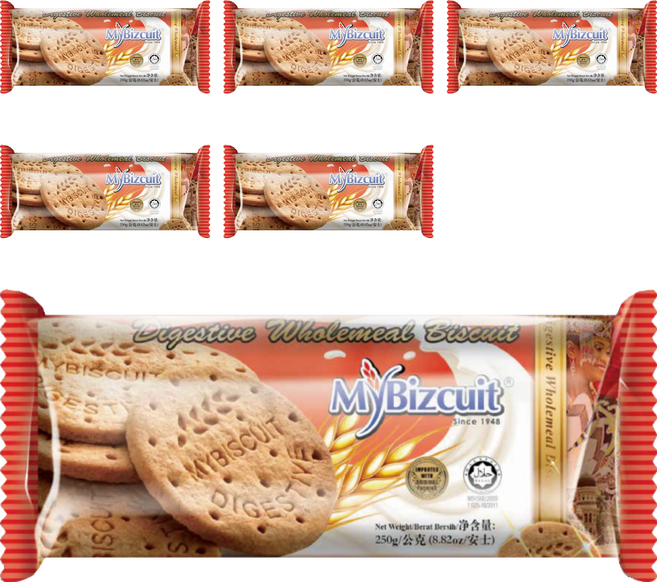 MyBizcuit 麥比客 經典消化餅, 250g, 6包