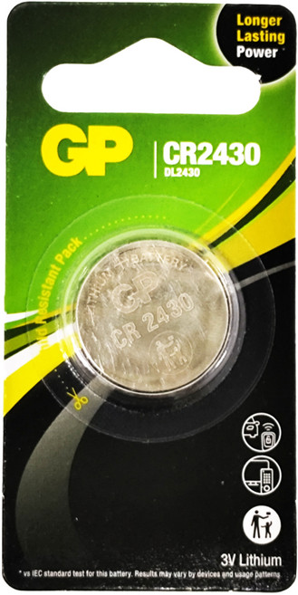 GP Batteries 超霸 CR2430 鋰電池, 1顆, 1入