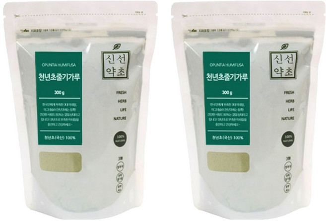 신선약초 천년초줄기가루, 2개, 300g