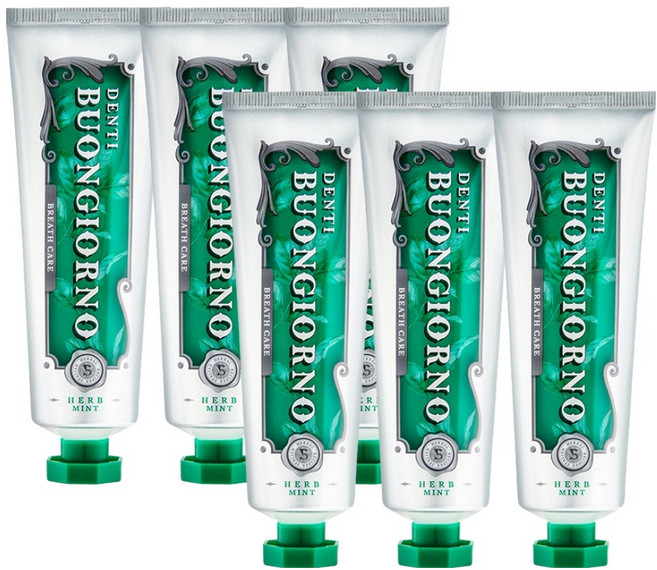 덴티본조르노 구취 치약, 100g, 6개