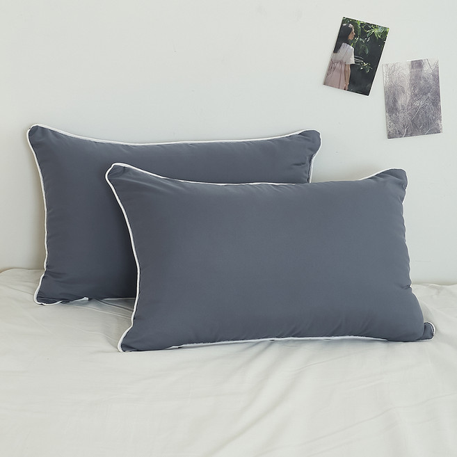 아임리빙 사계절 스윗엣지 통세탁 베개, 차콜, 2개