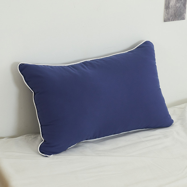 아임리빙 사계절 스윗엣지 통세탁 베개, 네이비, 1개