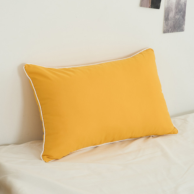 아임리빙 사계절 스윗엣지 통세탁 베개, 옐로우, 1개