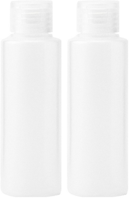 MUJI 無印良品 台灣公司貨 PE分裝瓶 OneTouch蓋 100ml, 透明色, 2個