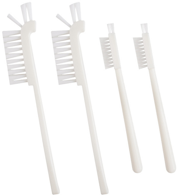 생활공식 모서리 틈새 청소솔 2종, 화이트, 2세트