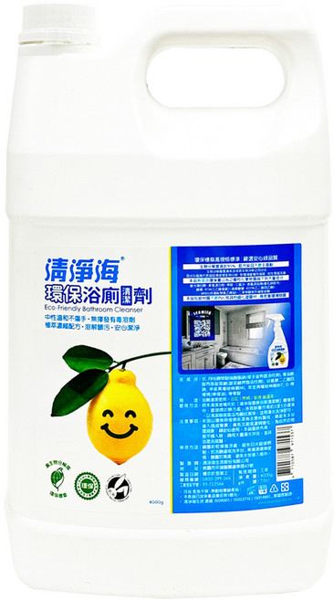 清淨海 環保浴廁清潔劑, 4kg, 1桶