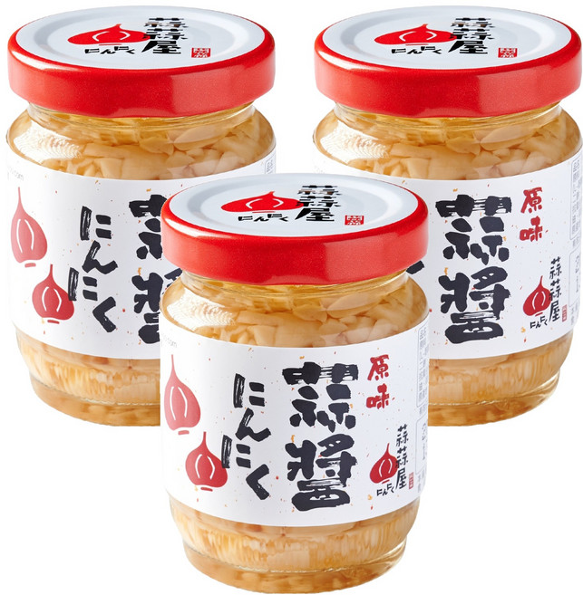 蒜蒜屋 原味蒜醬, 125g, 3罐