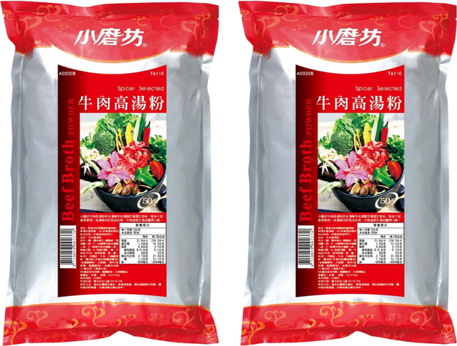 小磨坊 牛肉高湯粉, 1kg, 2包