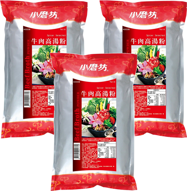 小磨坊 牛肉高湯粉, 1kg, 3包