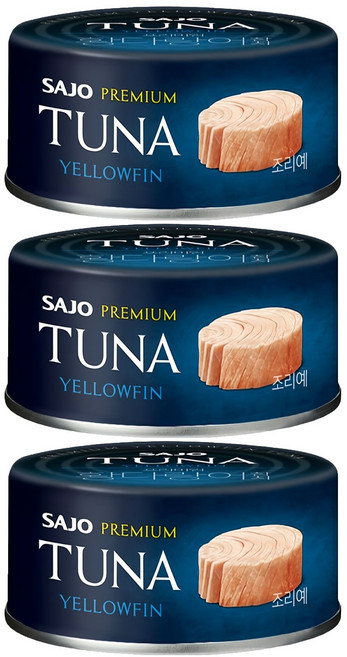 SAJO 黃鰭鮪魚罐, 3罐, 100g