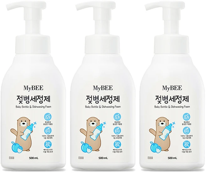 마이비 젖병세정제 거품형, 500ml, 3개 - 쿠팡