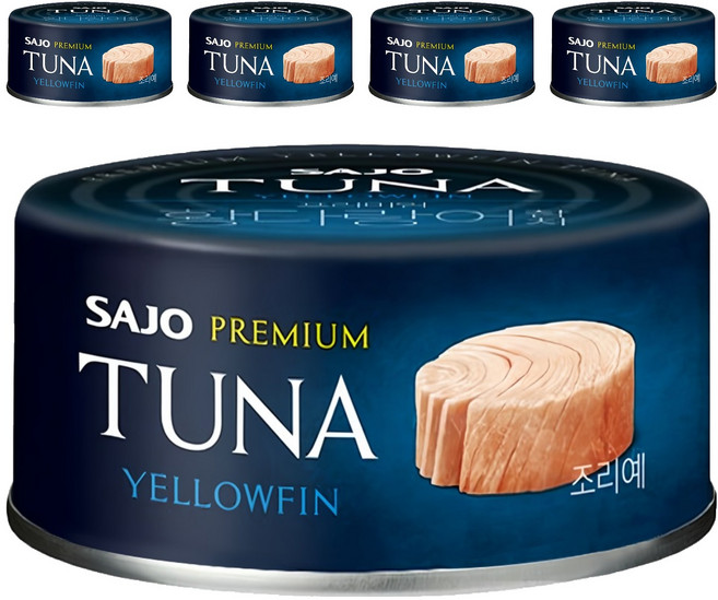 SAJO 黃鰭鮪魚罐, 5罐, 100g