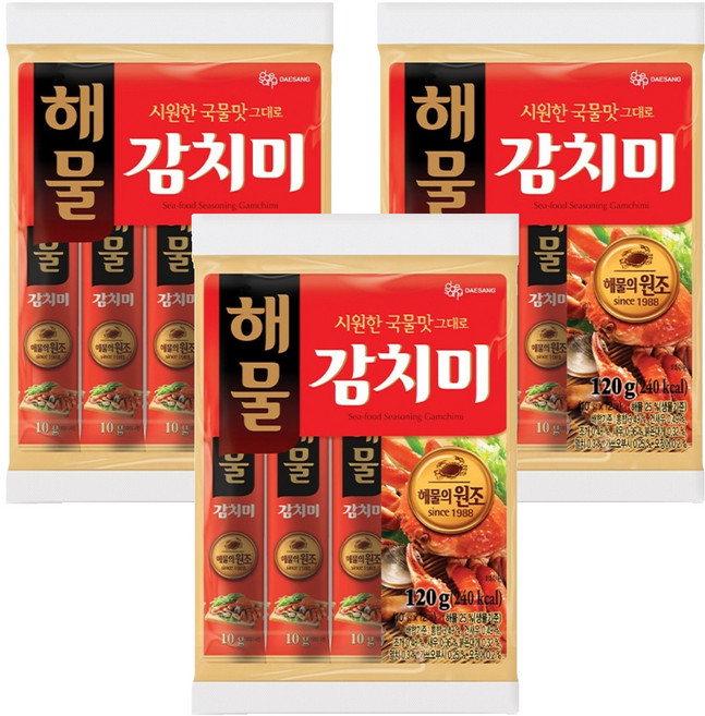 대상 해물 감치미, 3개, 120g