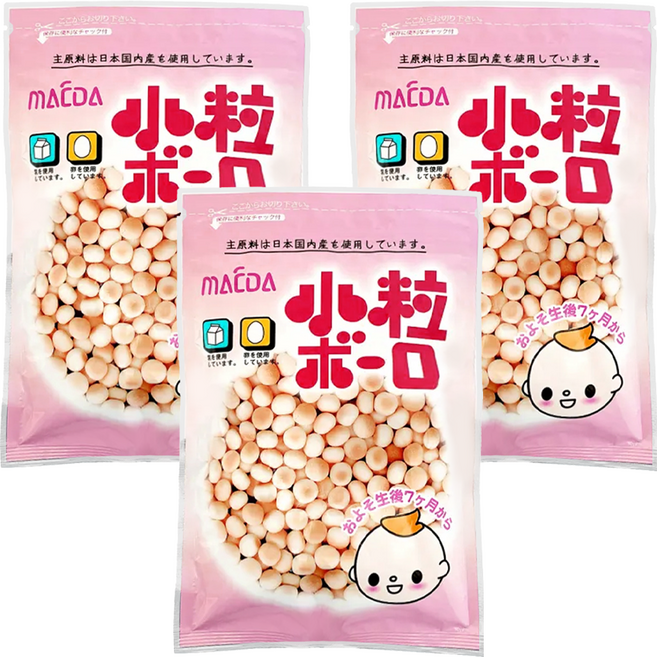 MAEDA 大阪前田製菓 乳球 小粒燒菓子, 蛋酥, 100g, 3包