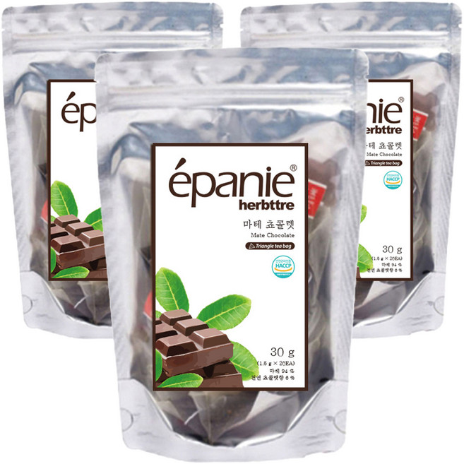 에빠니 차 티백 허브차, 20개입, 3개, 1.5g
