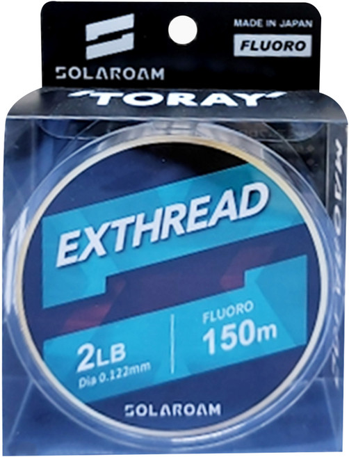 TORAY 東麗 SOLAROAM Exthread 碳纖維線 碳纖線 卡夢線 0.5號 2LB, 碳纖線 透明色, 150m, 1個