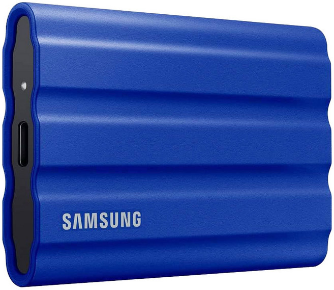 SAMSUNG 三星 T7 Shield Type-C USB 3.2 Gen 2 外接式 ssd 固態硬碟, 2TB, 藍色