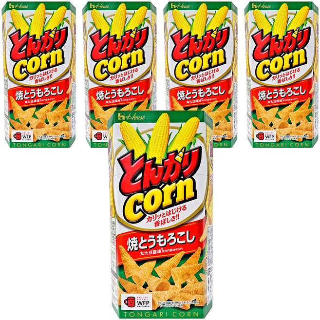 House 好侍 牛角玉米餅 燒玉米味, 68g, 5盒