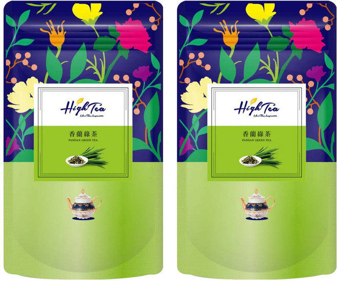 High Tea 伂橙 香蘭綠茶, 1.5g, 12包, 2袋