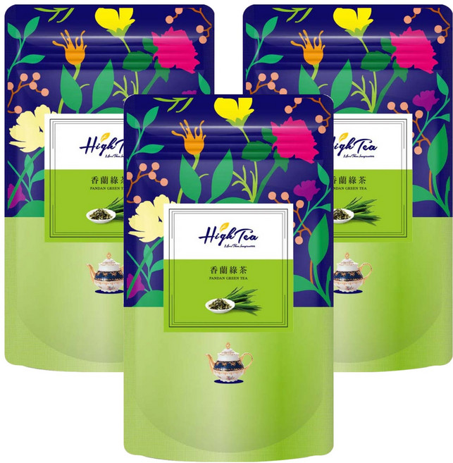 High Tea 伂橙 香蘭綠茶, 1.5g, 12包, 3袋