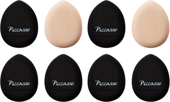 피카소 마이크로 퍼프 4종 세트, 혼합색상, 2세트