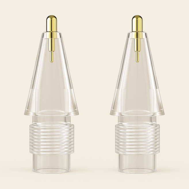 안이네 애플 펜슬 호환 무소음 펜촉, 화이트, 2개