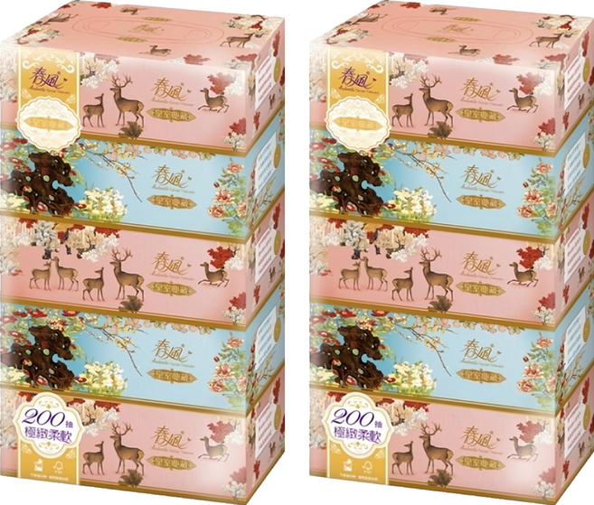 春風 面紙 200抽, 5盒, 2組