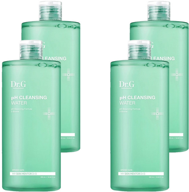닥터지 약산성 클렌징 워터, 490ml, 4개