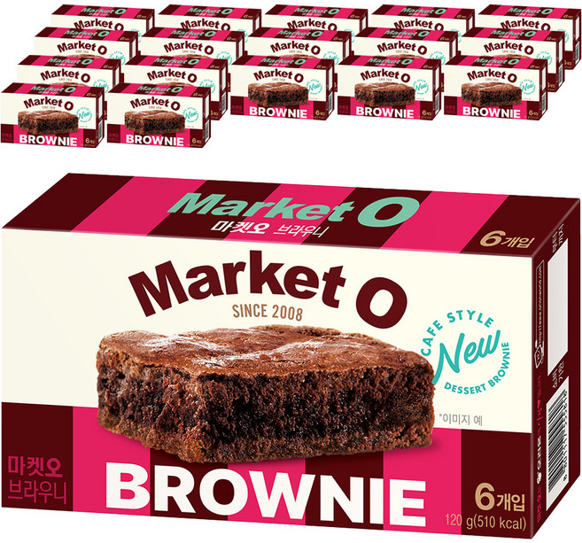 마켓오 브라우니 6p, 120g, 18개