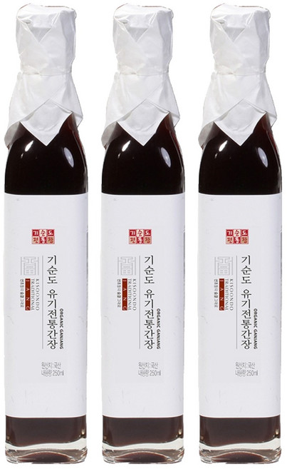 기순도전통장 유기전통간장, 3개, 250ml