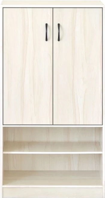 HOPMA 合馬家具 工業風機能雙門鞋櫃 玄關收納 大容量置物 台灣製 C-220DCH-R1, 白櫻桃, 6層