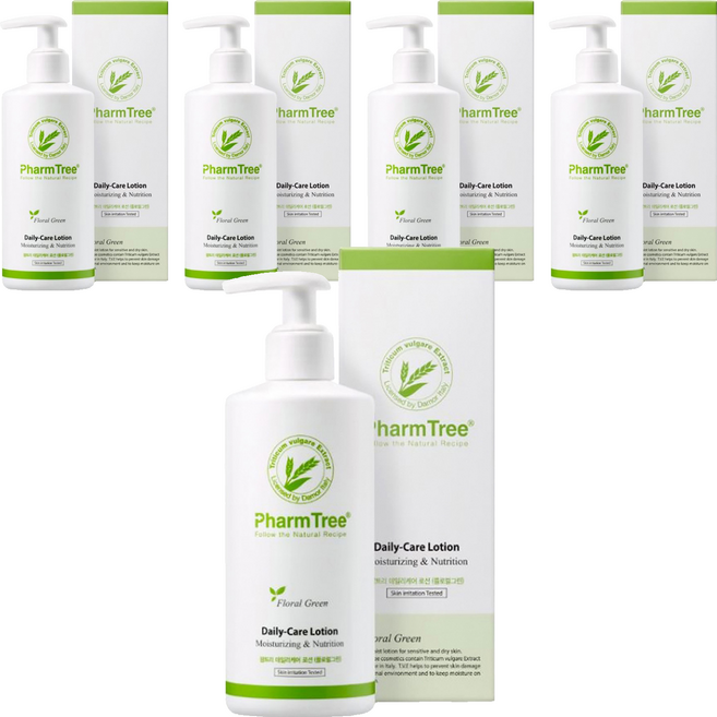 팜트리 데일리케어 로션 플로럴그린, 300ml, 5개