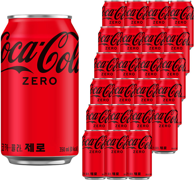 코카콜라 제로, 350ml, 24개